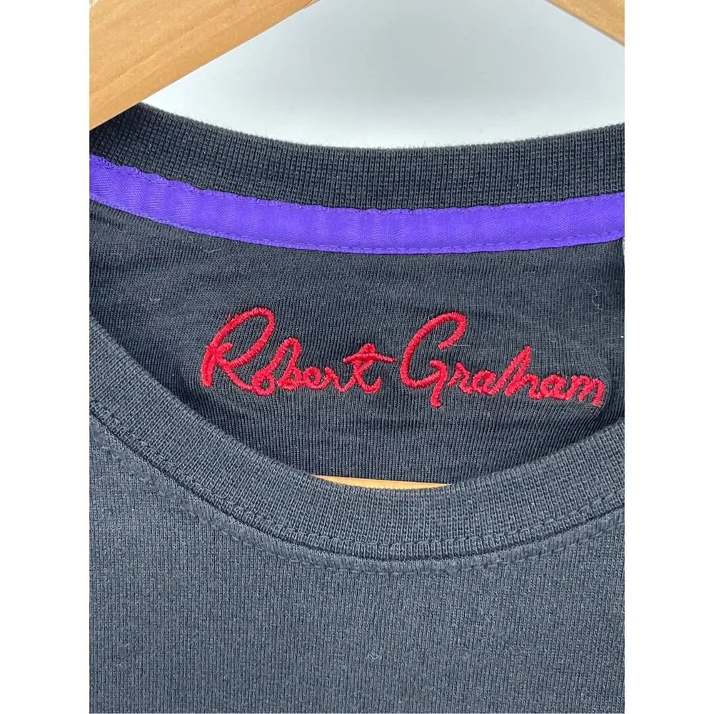 Robert Graham Long Sleeve Shirt Men Medium‎ Black Skulls